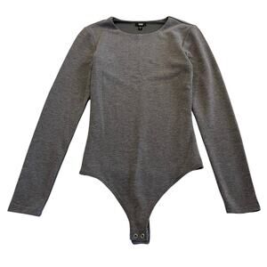 M3-29 EXPRESS Women's Body Contour Thong Bodysuit Gray XS